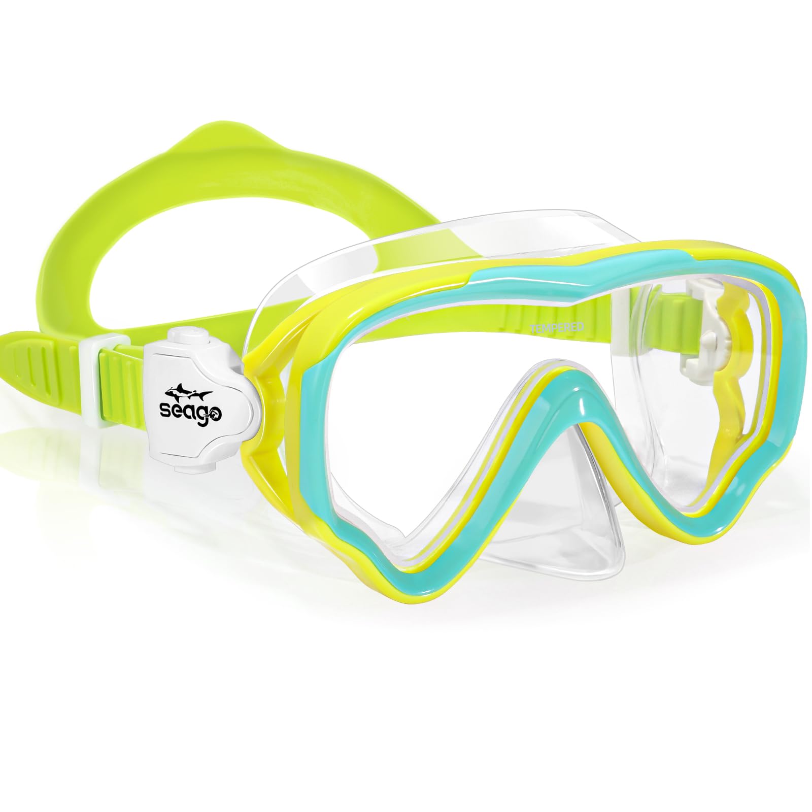 Seago Kids Swim Goggles for Kids 6-14 8-12 8-14 4-7 3-5, Swimming Goggles for Girls Boys Toddlers Youth Anti-Fog 180 Clear Wide 