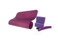 Body Sport Yoga Kit 1, 6Foot Yoga Strap, 72Inch Long X 1/4Inch Thick Yoga Mat, Yoga Blocks, Purple