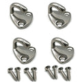 JY-MARINE Spring Fender Snap Hook Stainless Steel 316 Marine Grade Fending Hook Boat Ship Hardware 27mm Length, Pack of 4
