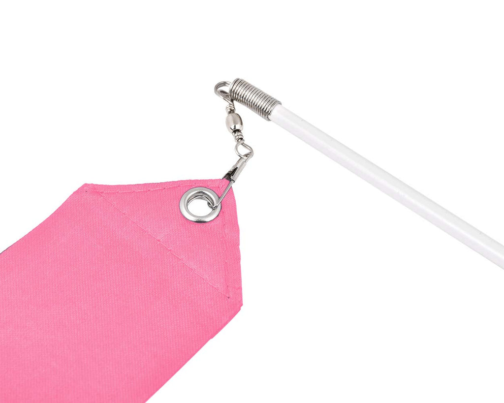 Ds. Distinctive Style Dance Ribbons With Wands 4M Rhythmic Gymnastics Ribbon Dance Streamer For Kids Baton Twirling - Pink