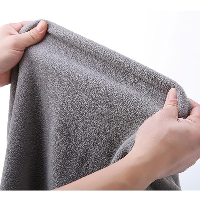 Fleece Sleeping Bag Liner Sleeping Blanket Sheet Lightweight Travel Outdoor Indoor Camping Warm Summer Gray(Gray)
