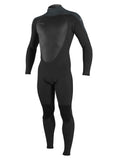 Oneill Epic 43 Mm Back Zip Full Wetsuit Blackgunmetalblack Ms (56-58, 140-160 Lbs)