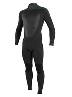 Oneill Epic 43 Mm Back Zip Full Wetsuit Blackgunmetalblack Md (59-511, 150-170 Lbs)