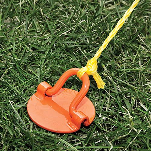 Liberty Outdoor Ancfr10-Org-A Folding Ring Spiral Ground Anchor, Orange, 10-Inch, Single