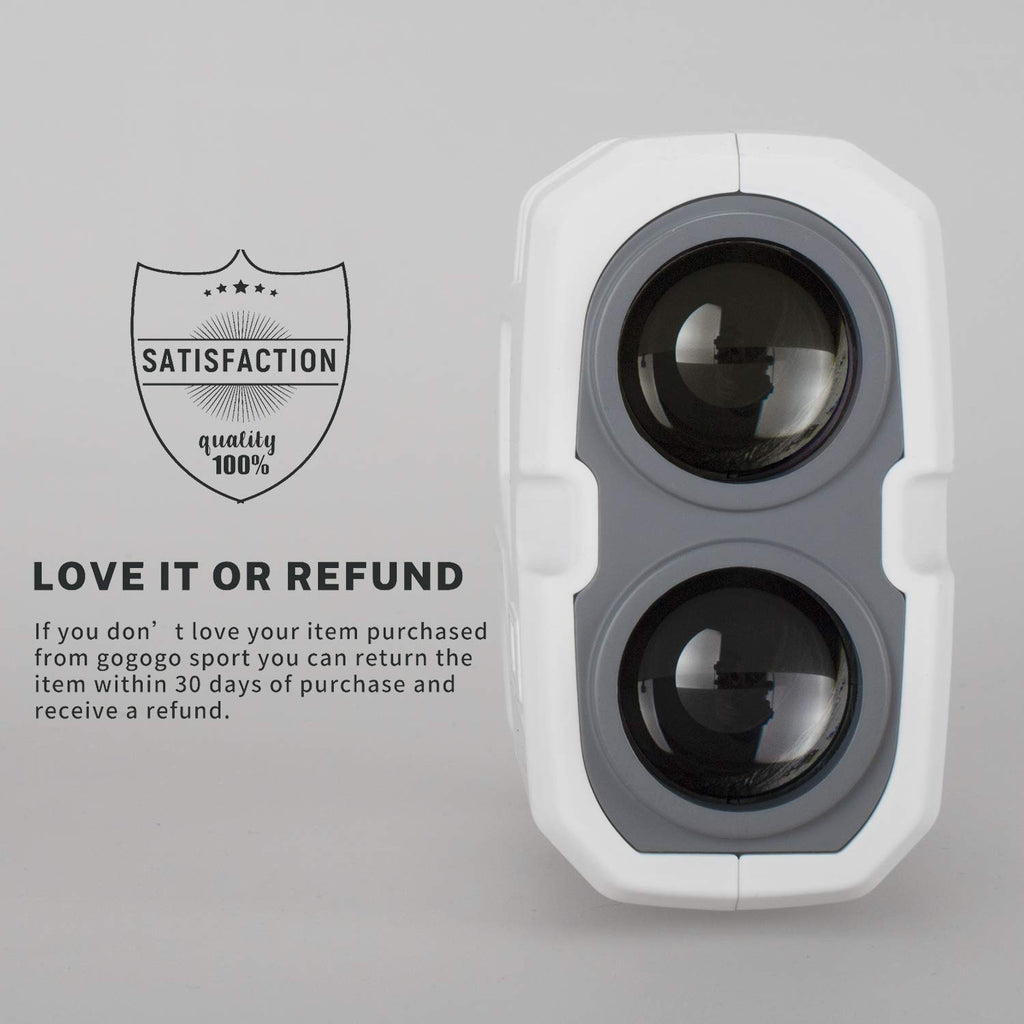 Gogogo Sport Vpro Golf Rangefinder 900 Yards Slope Laser Range Finder With Pinsensor & Flag-Lock, 6X Magnification, Pulse Tech (