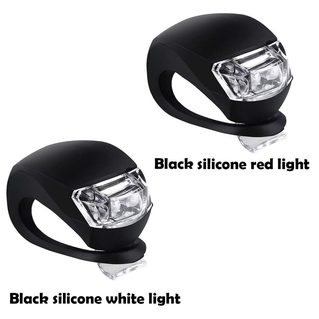 Malker Bicycle Light Front And Rear Silicone Led Bike Light Set Headlight And Taillight,Waterproof &Safety Road,Mountain Bike Li
