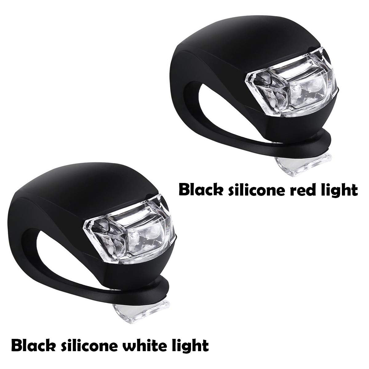 Malker Bicycle Light Front And Rear Silicone Led Bike Light Set Headlight And Taillight,Waterproof &Safety Road,Mountain Bike Li