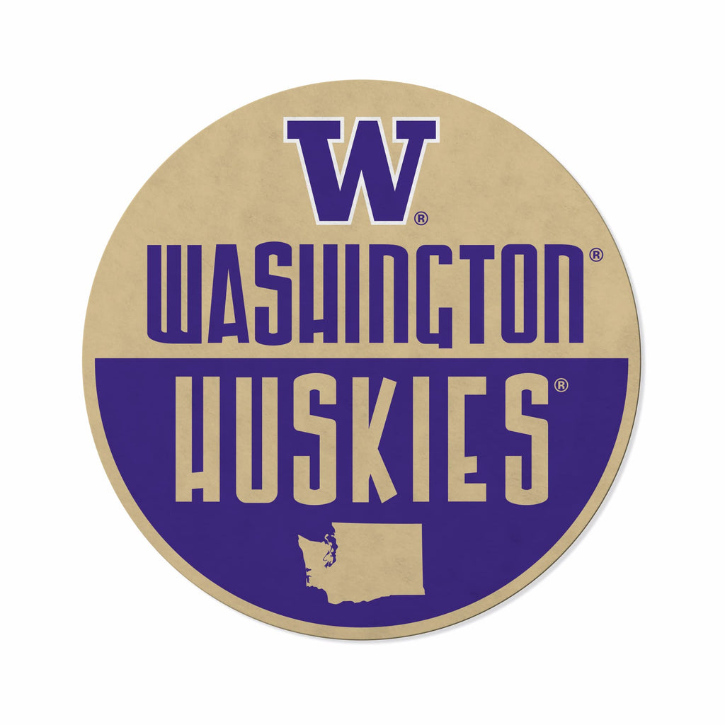 Rico Industries Ncaa Washington Huskies Classic Shape Cut Pennant - Home And Living Room D  Cor - Soft Felt Ez To Hang