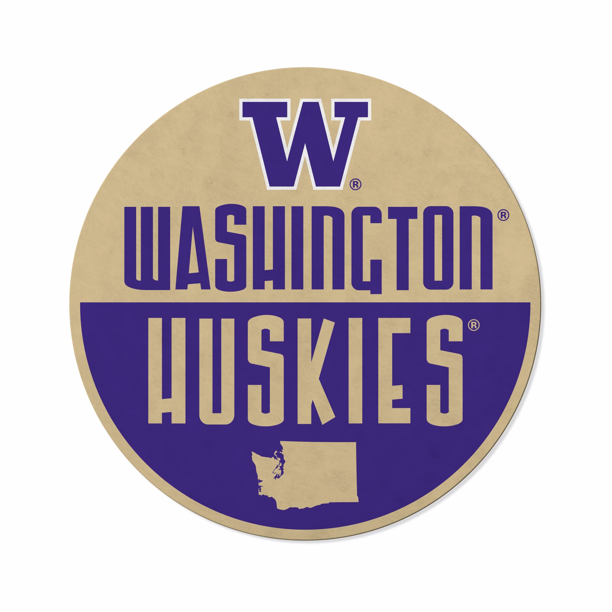 Rico Industries Ncaa Washington Huskies Classic Shape Cut Pennant - Home And Living Room D  Cor - Soft Felt Ez To Hang