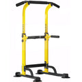 Sogespower Power Tower Dip Station Pull Up Bar For Home Gym Adjustable Height Strength Training Workout Equipment,Yellow