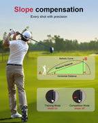 Deason Golf Rangefinder With Slope, 1,300 Yards Laser Range Finder Golf For Tournament, High Accuracy,7X Magnification, Continuo