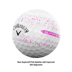 Callaway Golf Supersoft Golf Balls (2023 Version, Pink Splatter)