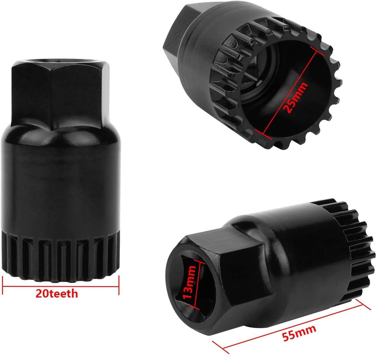 Oumers Bike Crank Extractor And Bottom Bracket Remover With 16Mm Spanner Wrench, Bicycle Crank Removal Tool Crank Puller Tool-Bi