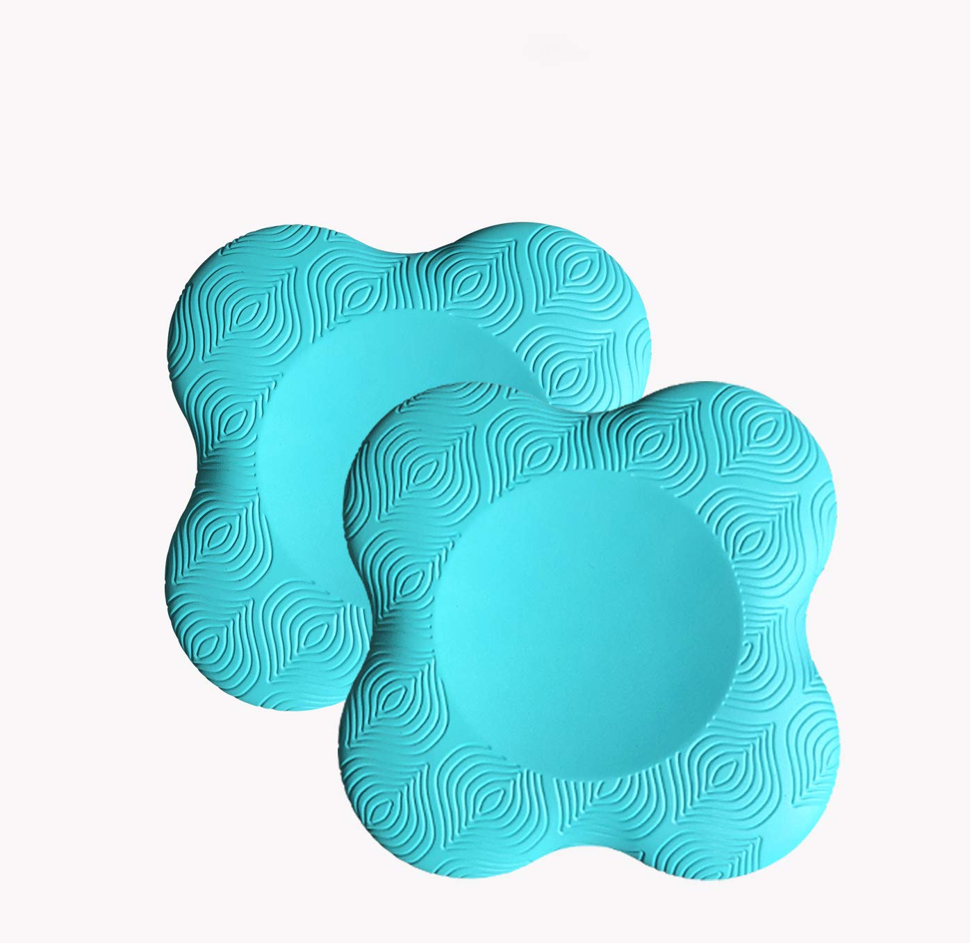 Zealtop Yoga Knee Pad Cushion Extra Thick For Knees Elbows Wrist Hands Head Foam Yoga Pilates Work Out Kneeling Pad (Lake Blue 2