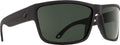 Spy Optic Rocky Flat Sunglasses, Matte Black/Happy Gray/Green, 64 mm