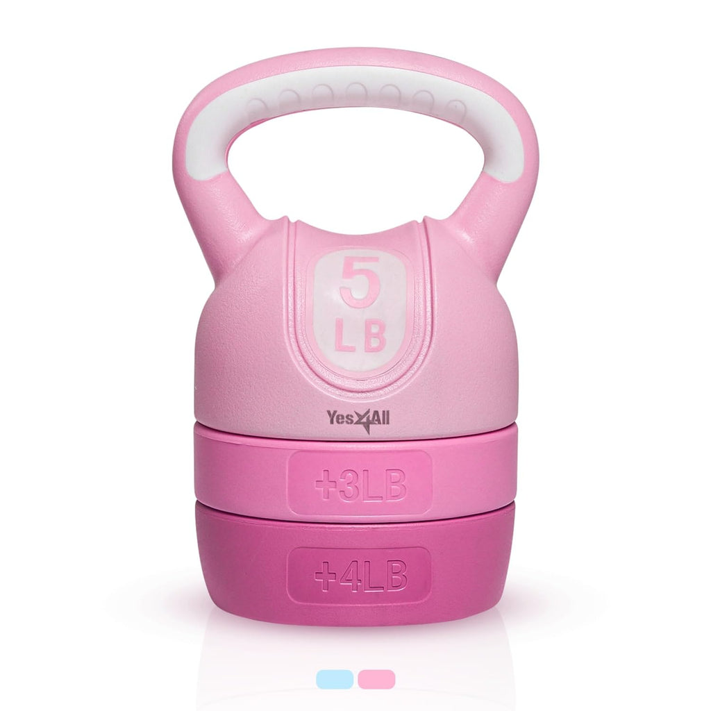 Yes4All Neoprene Coated & Kettlebell Sets - Hand Weights For Home Gym & Dumbbell Weight Set Training 50 Lb