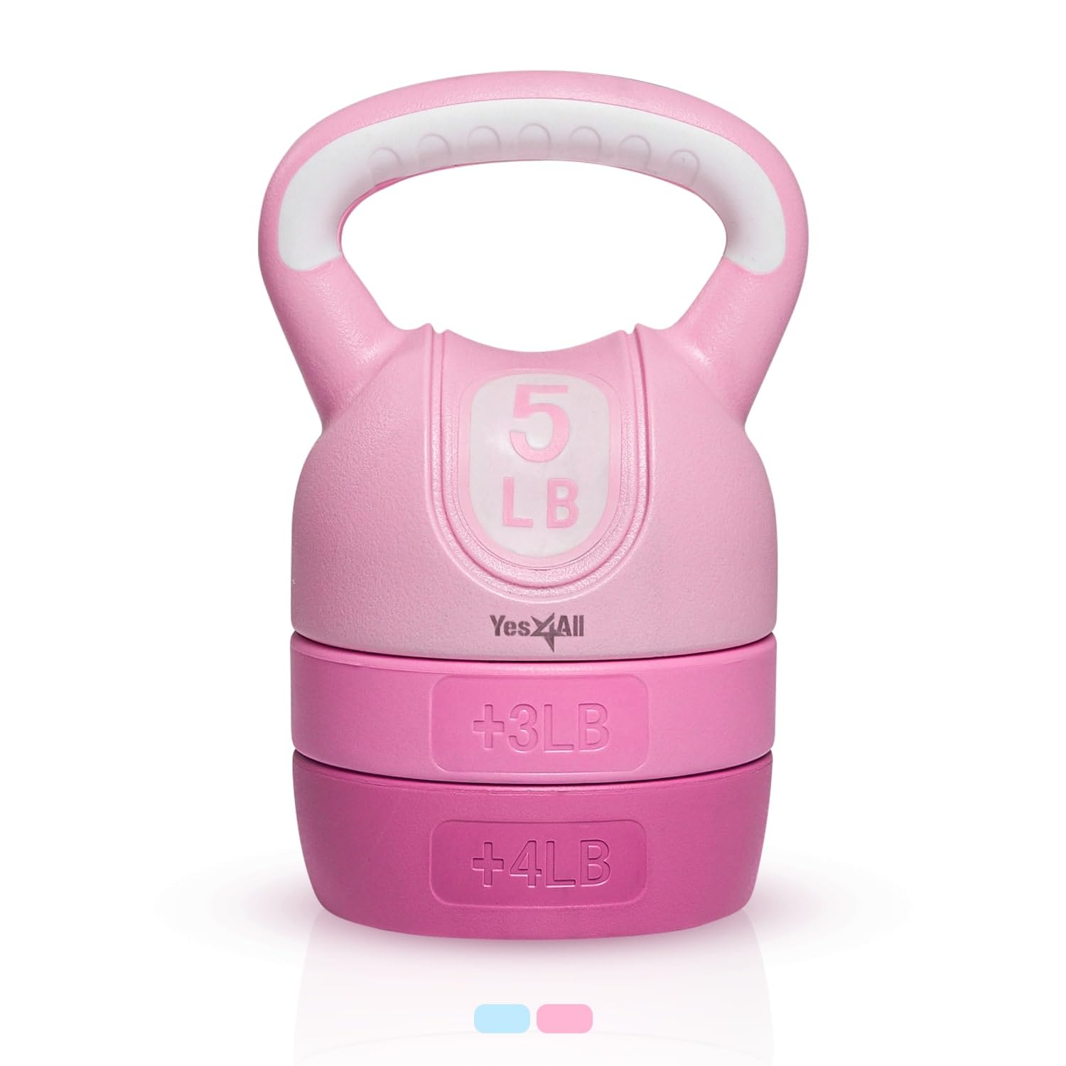 Yes4All Neoprene Coated & Kettlebell Sets - Hand Weights For Home Gym & Dumbbell Weight Set Training 50 Lb