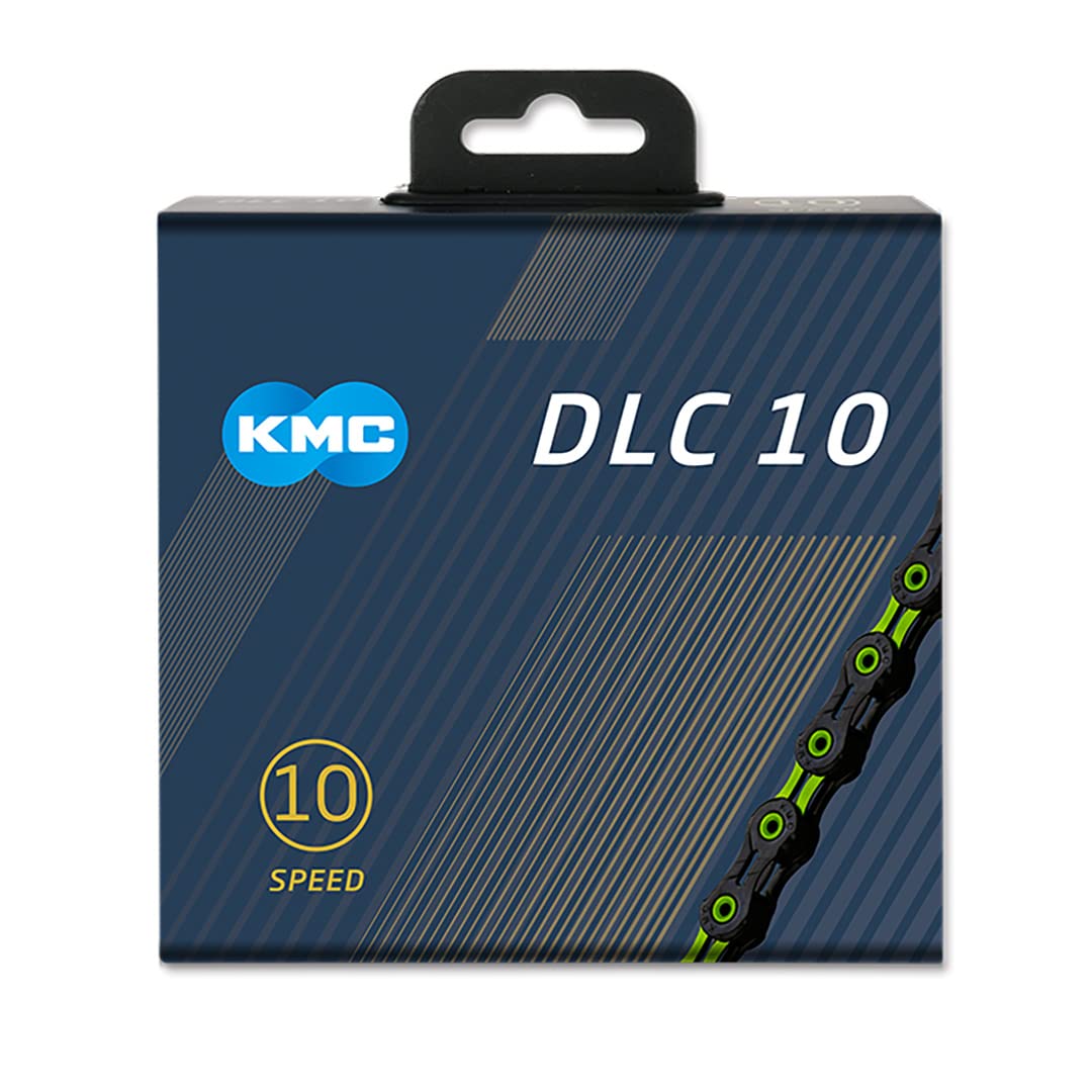 KMC 10-Speed DLC10 Series High-Performance Chain | for Road/Mountain/Gravel | Shimano, SRAM, and Campagnolo Compatible | 116 Lin