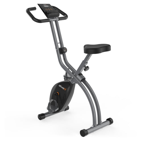 Ativafit Folding Exercise Bike Foldable Fitness Indoor Stationary Bike Magnetic 3 In 1 Upright Recumbent Exercise Bike For Home 