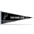 Rico Industries Nba Basketball San Antonio Spurs Personalized - Custom 12'' X 30'' Soft Felt Pennant - Ez To Hang