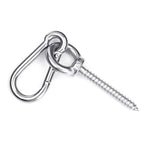 Hammock Hanging Kit, Load Capacity 1400 Lb, Stainless Steel Hammock Hook Carabiner Set For Yoga Hammock Swing Chair Indoor Outdo