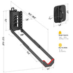 monTEK Swivel Bike Wall Mount, No Heavy Lifting Required Bike Wall Mount, Bike Hangers for Garage, Space-Saving Bike Rack Garage