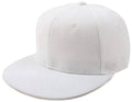 Zacharias MenS Solid Hiphop Cap White SolidHiphopWhite