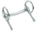 Weaver Leather Miniature Mullen Mouth Half Cheek Driving Bit Black, 3-1/2''