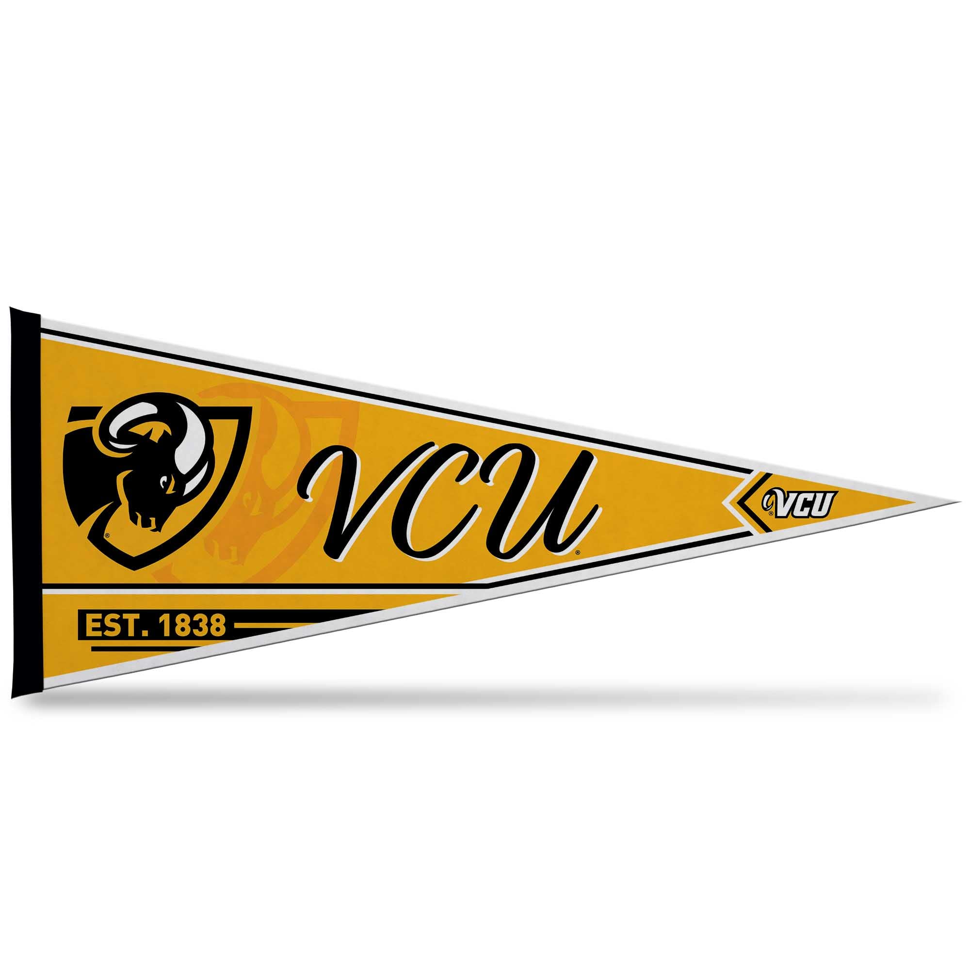 Rico Industries Ncaa Virginia Commonwealth Rams Classic 12'' X 30'' Felt Wall D  Cor Pennant - Great For Home/Bed Room/Man Cave