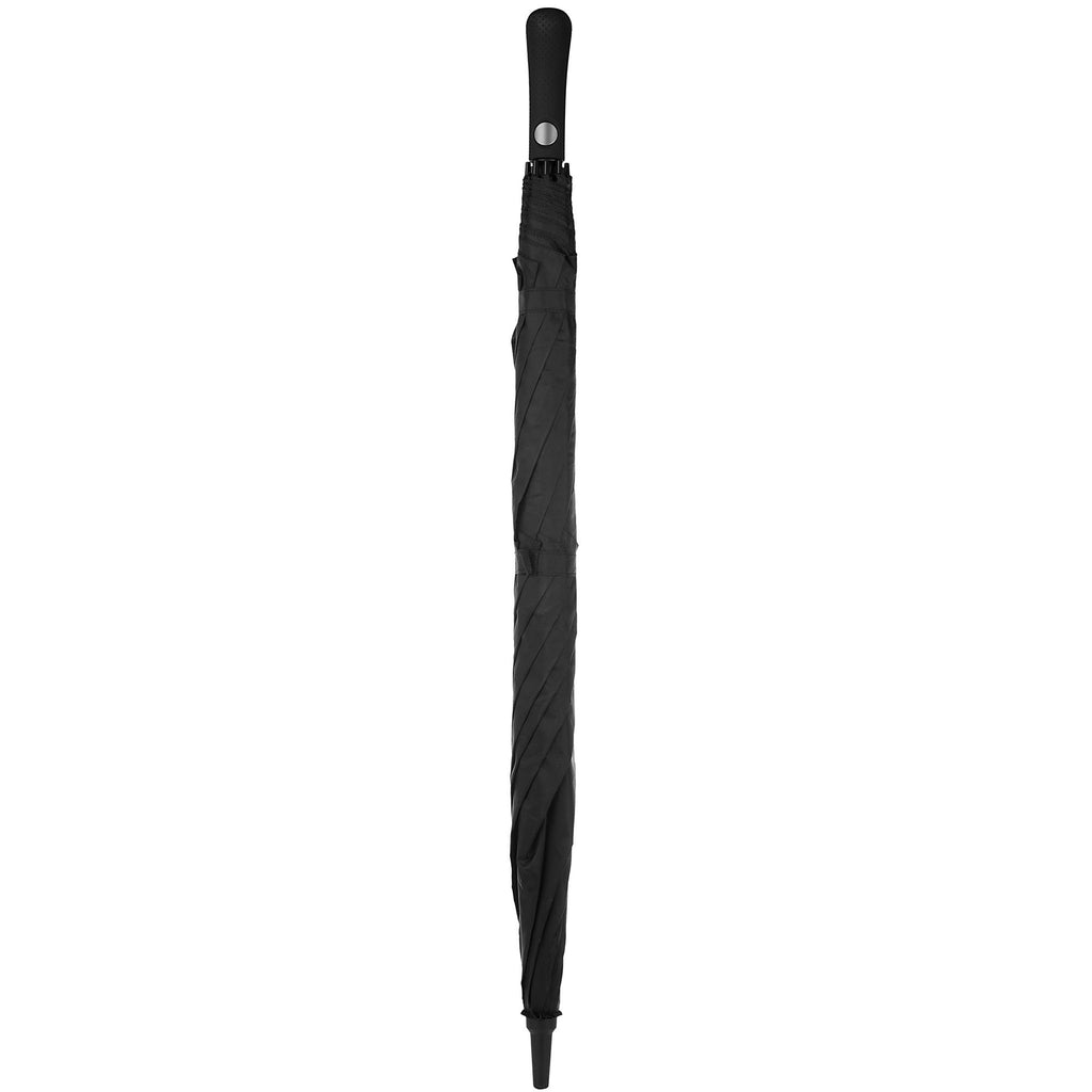 Totes Automatic Open Extra Large Vented Canopy Golf Stick Umbrella, Black