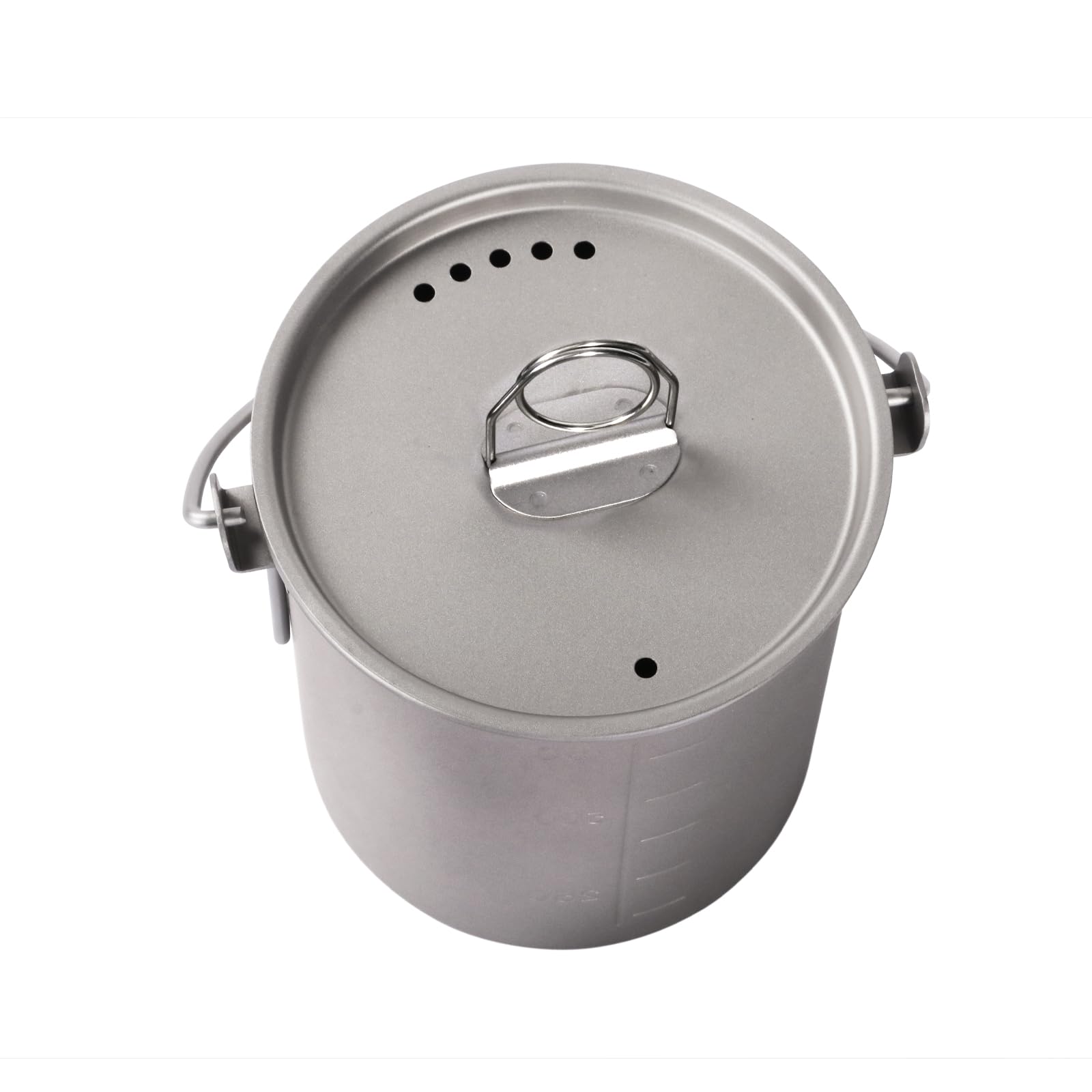 Silverant 750Ml Titanium Cup With Nail Lid Camping Pot Backpacking Mug With Foldable Handle For Outdoor Camping Hiking