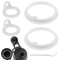 4pcs Gaskets Replacement for TAKEYA Actives Water Bottle, Silicone Lid Seal Ring Parts Leak-Proof Accessories Compatible with TA