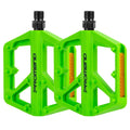 MTB Pedals Mountain Bike Pedals Non-Slip Lightweight Nylon Fiber Bicycle Platform Pedals for BMX MTB 9/16  (Green)