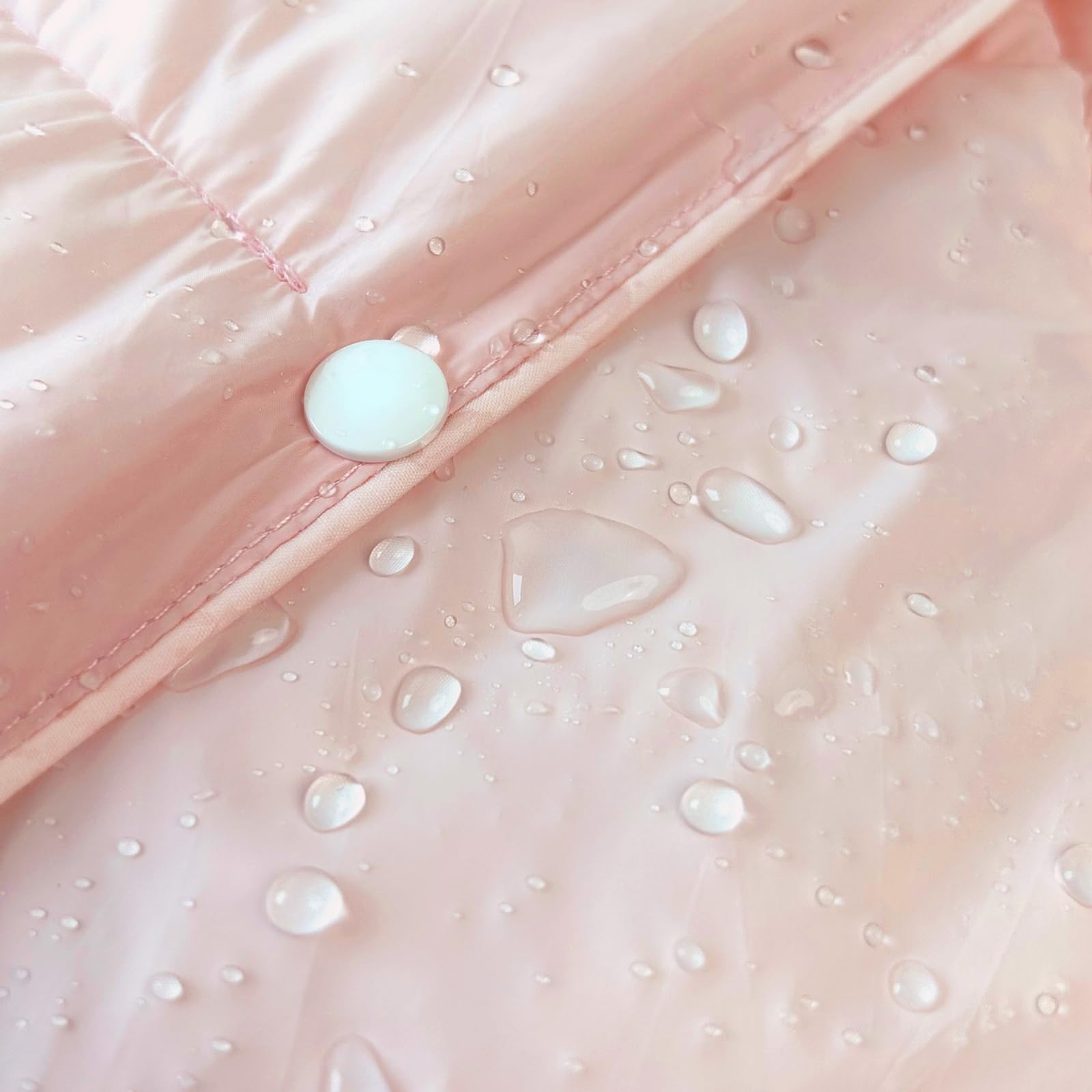 Zzlamb Cherry Pink Basic Water-Repellent Down Alternative Camping Blanket For Adults, Compact Lightweight Soft Puffy Blanket, Wa