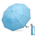 G4Free 54 Inch Windproof Inverted Umbrella with Reflective Stripe, Large Compact Reverse Golf Travel Umbrella for Rain 10 Ribs D