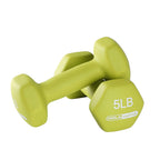 Holahatha Hex Dumbbell Weight Training Home Gym Equipment Set With 5, 10, And 15 Pound Fitness Hand Weights And Storage Organiza