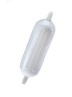 Seachoice Twin Eye Ribbed Boat Fender, White, 5-1/2 In. X 20 In.