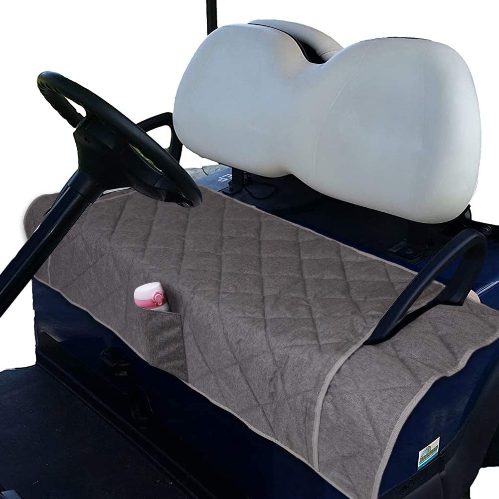 Golf Cart Seat Covers,Ezgo Seat Cover, Comfortable Golf Cart Seat Blanket, Golf Cart Seat Cushion Covers For 2-Person Seats Club
