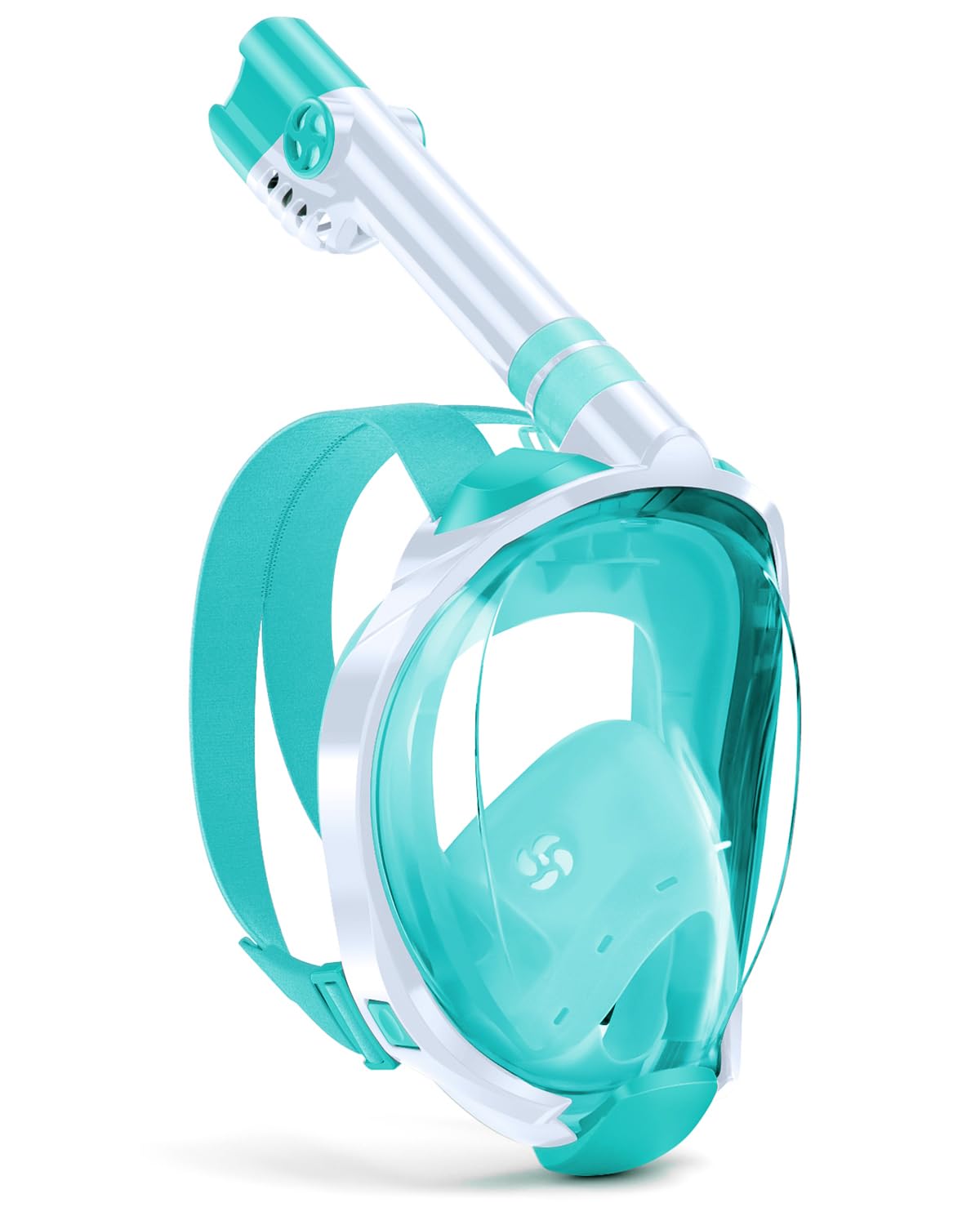 Wstoo Snorkeling Gear For Kids With Latest Dry Top Breathing System,Fold 180 Degree Panoramic View Kids Full Face Snorkel Mask A