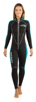 Cressi Lido Long 2Mm Lady, Black/Azure, L [Duplicate]