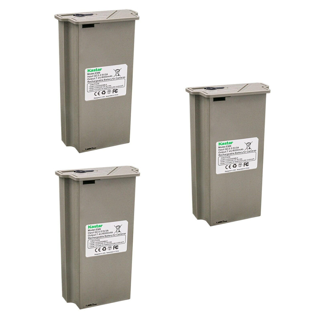 Kastar 3-Pack Reveal Lipo Lithium Rechargeable Battery Pack Replacement For Tactacm Hunting Camera Reveal X, X Gen 2.0, Xb, X Pr