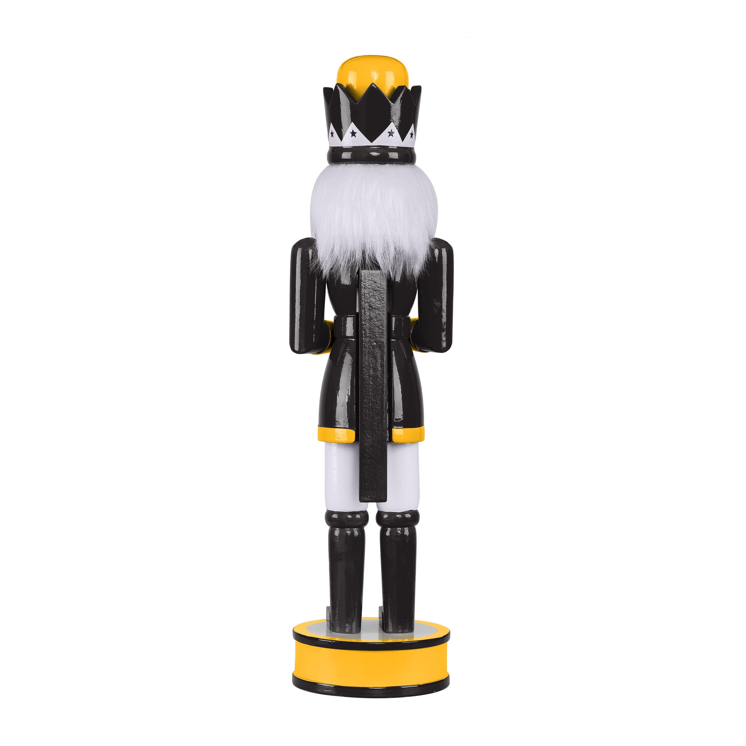 FOCO NFL Pittsburgh Steelers Team Logo 14 Holiday Nutcracker, Version 2, One Size