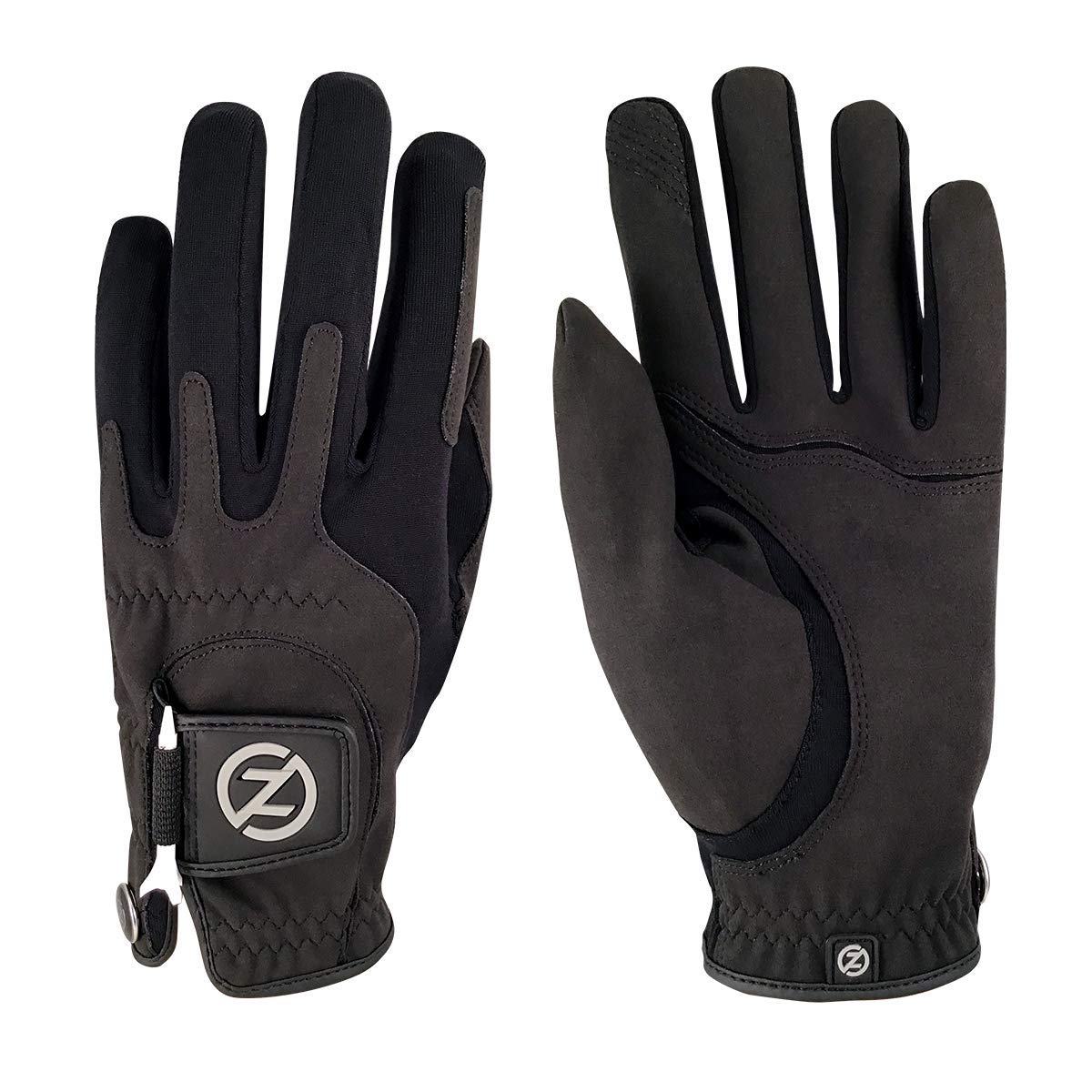 Zero Friction Mens Storm All Weather Golf Gloves, One Size, Black, Pair