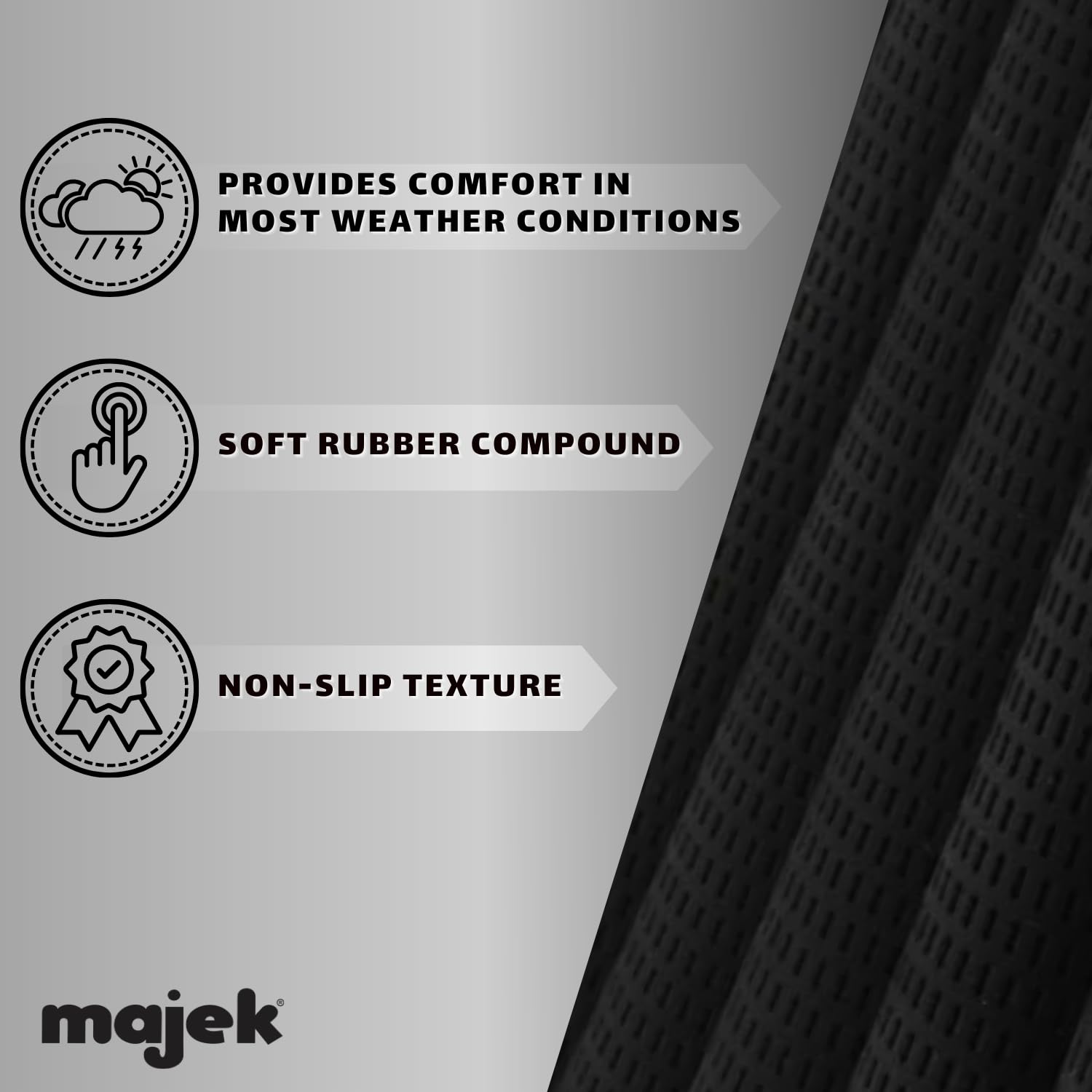 3 Pcs - Mens Jumbo Size Tour Pro Velvet Golf Grips