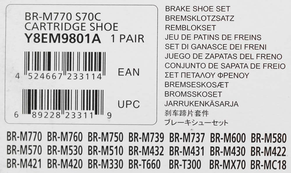 Shimano Br-M770 S70C V Brake Pad Set