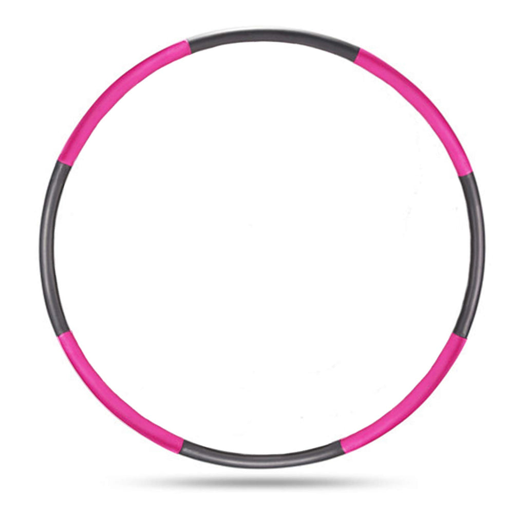 Auoxer Fitness Exercise Weighted Hoop, Detachable And Size Adjustable Design, Lose Weight Fast By Fun Way, Fat Burning Healthy M
