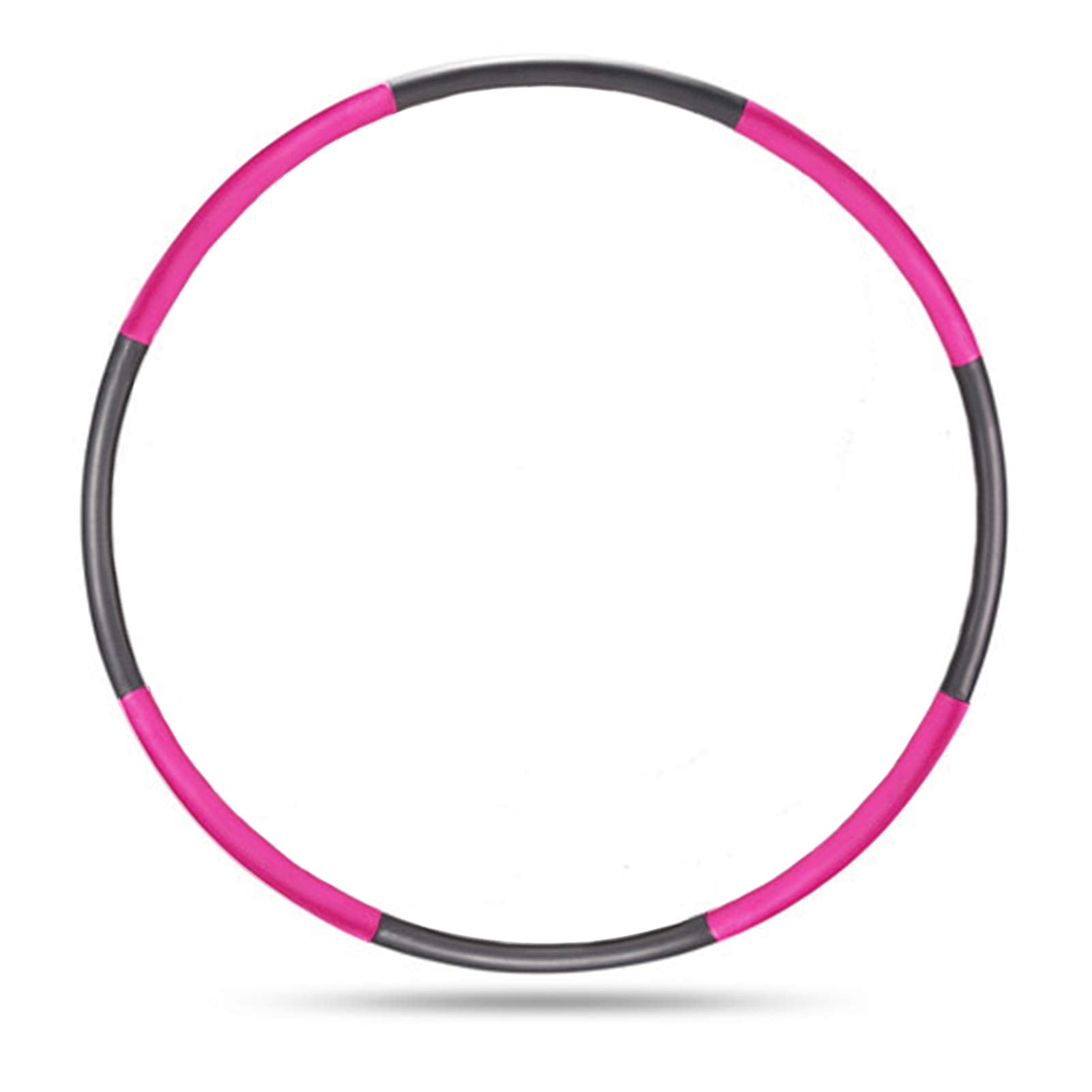 Auoxer Fitness Exercise Weighted Hoop, Detachable And Size Adjustable Design, Lose Weight Fast By Fun Way, Fat Burning Healthy M