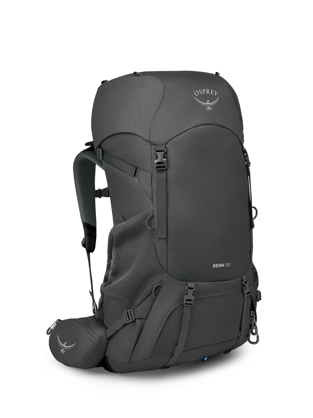 Osprey Renn 50L Womens Backpacking Backpack, Dark Charcoal/Gray Wolf