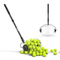 NEEWER Tennis Ball Pickleball Collector Roller, 30-58 Telescopic Golf Ball Retriever No Bending Over Quick Rolling Hopper Picker