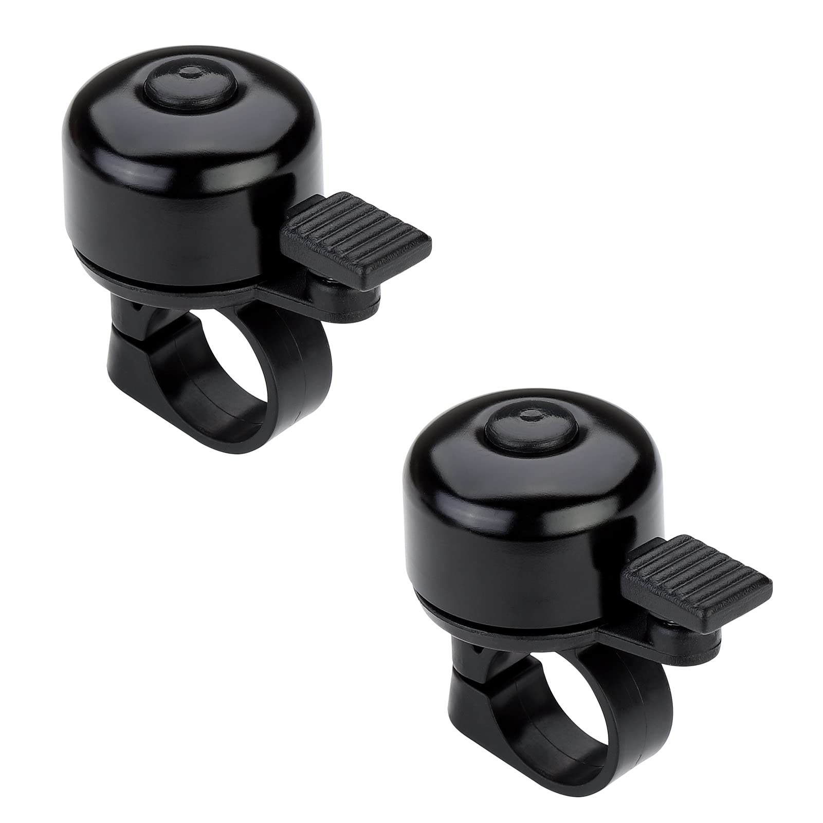Paliston Bike Bell Bicycle Bell Crisp Sound for Adults Kids Boys Girls Black & Black